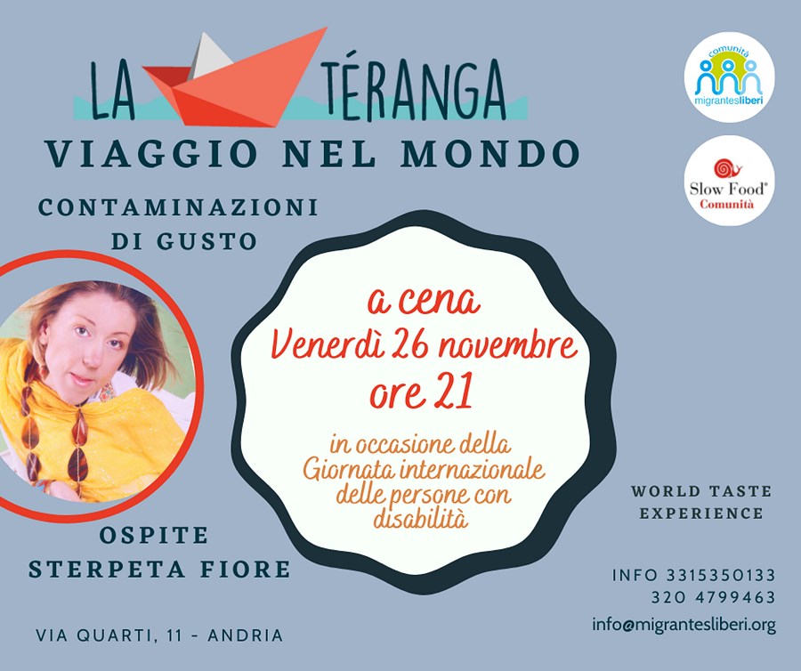 Il ristorante sociale La Téranga ospita l’artista Sterpeta Fiore