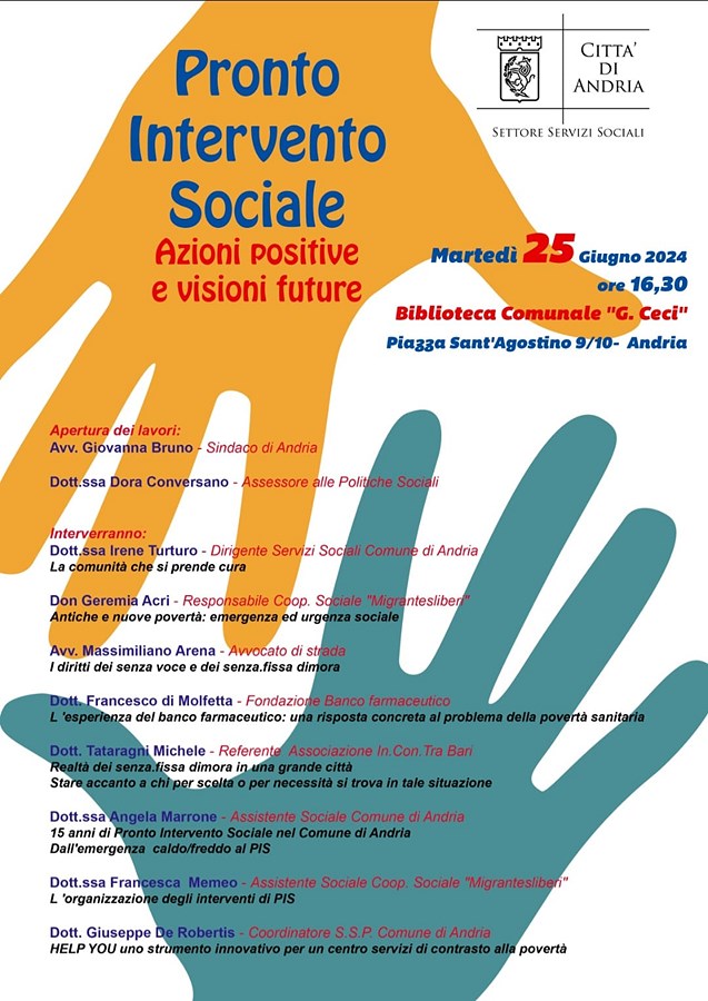 Il Pronto Intervento Sociale: azioni positive e visioni future